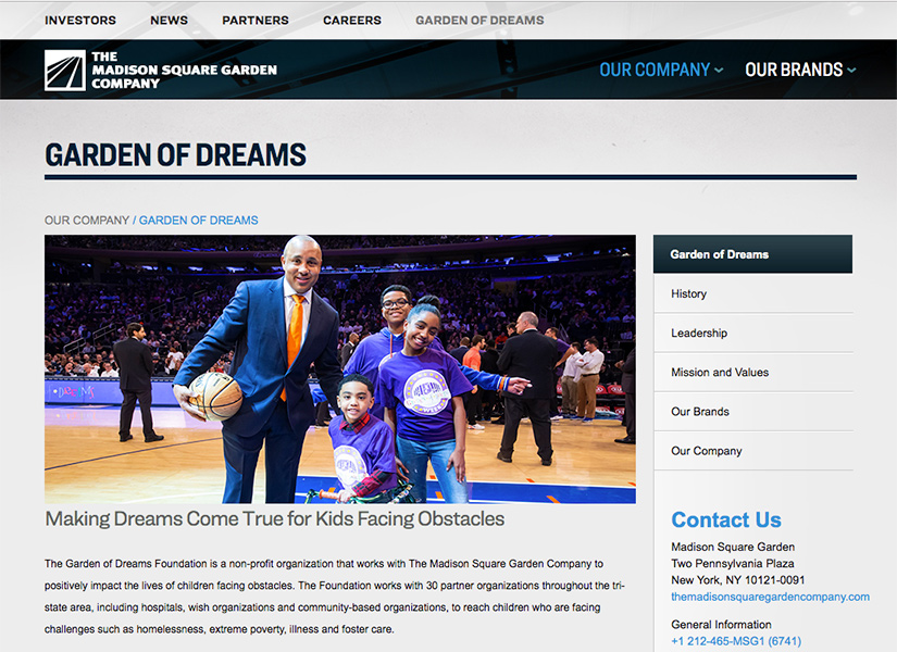 Madison Square Garden Corporate