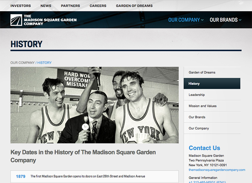 Madison Square Garden Corporate